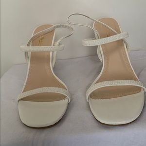 ANNE MICHELLE White Strappy Heels